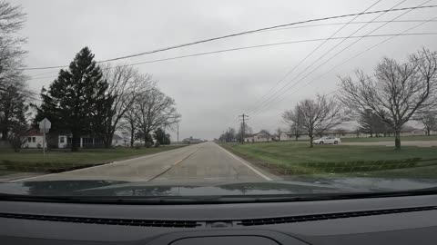 Overcast drive to Savoy IL