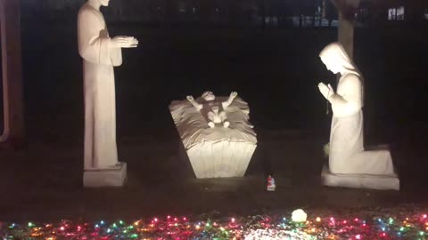 Christmas Eve 2023 - Our Lady of Fatima Rosary Garden, Mount Laurel, NJ - Snowman - Sia