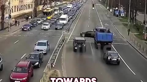 Black car try deadly manover