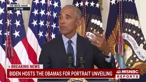 Barack Obama Thanks Biden For 'Faith In Our Democracy' At White House Portrait Unveiling