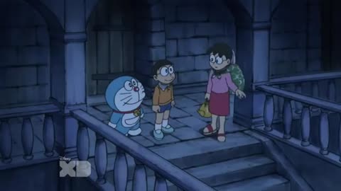 Doremon and Nobita on a mission
