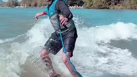 Trying to Wake Surf
