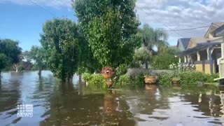 NSW town inundated by worst flood in 70 years | 9 News Australia