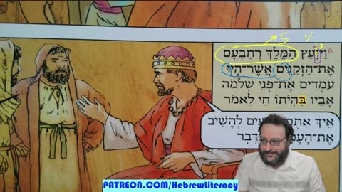 Immersion 1 Kings 12.5-8 #biblicalhebrew #immersion #graphic novel