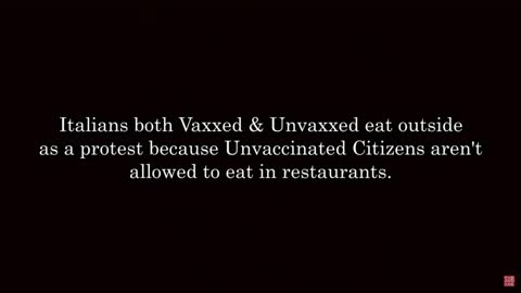 Meanwhile in Italy... Eating outside because...