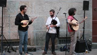 Street musicians, Santiago de Compostela, Spain