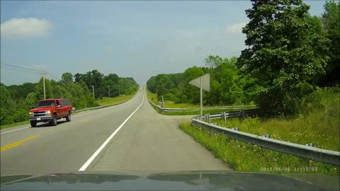 Car Almost Hits a Deer