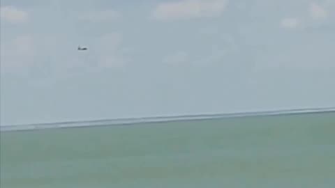 Eyewitnesses filmed the SU-25 crashing into the Sea of Azov.