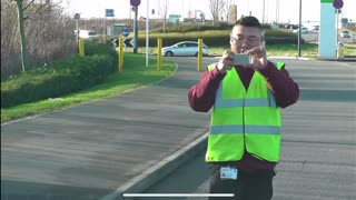 Security Guard Attempts To Stop Legal Activity