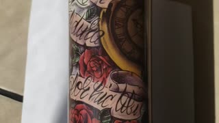 Tattoo print tumbler