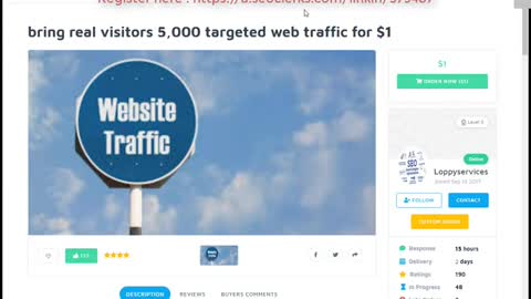 How to Get Real 5,000 targeted web traffic for $1 On SEOClerks
