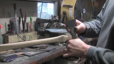 Forging a double sided ax