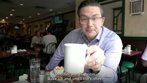 'Pierre Poilievre' Schools 'Justin Trudeau' At Breakfast, Explaining How To Fix Justinflation