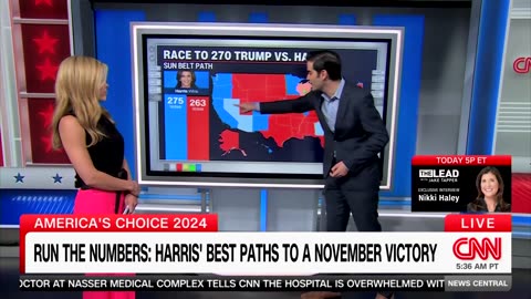CNN Data Guru Says Kamala Harris 'Still Trailing' Biden 2020 Numbers