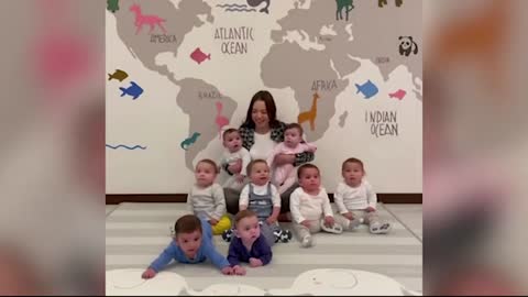 look this mom had 20 babies in one year