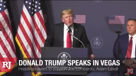 7/8/22 President Donald Trump Las Vegas NV regrets not using the national guard. Never again