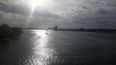 On top of Long Beach Bridge