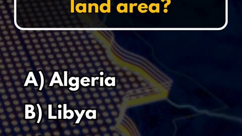 What is the largest country in Africa by land area?