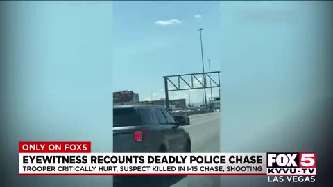 Eyewitness recounts deadly police chase on I-15