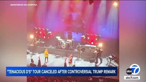 Jack Black ends Tenacious D tour after bandmate's Trump comment | ABC7