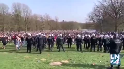 Belgien Polizei Park