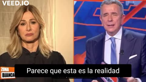 Eurodiputada Francesca Donato habla de vacunas en la TV italiana.