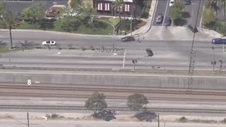 High Speed Police Pursuit Ends With Perfect PIT Maneuver