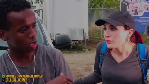 MISS Laura Loomer inside a Migrant camp