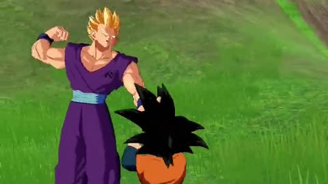 Analysis of the animation and visual effects of Goten's transformation