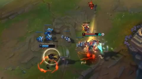 League of Legends game Korean service king operation clip