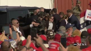 Video shows moment of assassination attempt at Trump rally