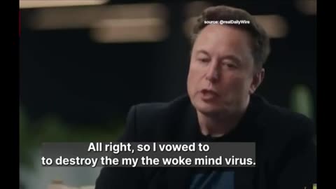 Elon Musk says to Jordan Peterson that his son was killed by the 'woke mind virus'.