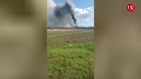 Ukrainian army struck with HIMARS a gas station in kherson where Russian...