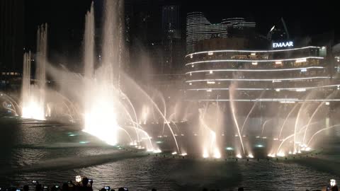 Burj Khalifa dancing fountain Dubai United Arab Emirate