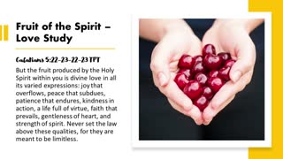 Fruit of the Spirit: Love Study