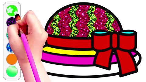 Drawing and Coloring for Kids - How to Draw Hat 09