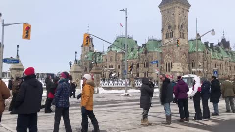 FREEDOM gathering in Ottawa right now, the Truckers are on again