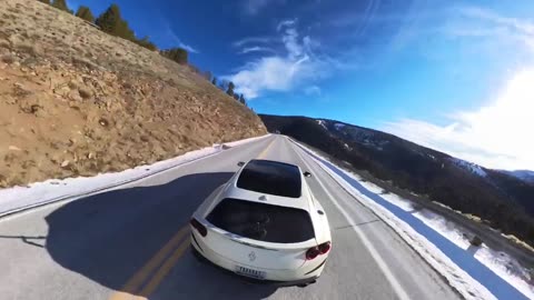 Ride in Ferrari GTC4Lusso on mountain roads in Idaho