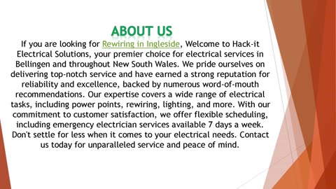 If you are looking for Rewiring in Ingleside