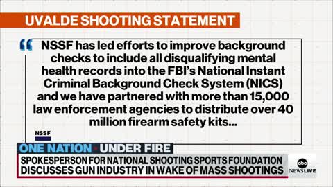 GUN INDUSTRY ON REFORM EFFORTS AFTER MASS SHOOTING