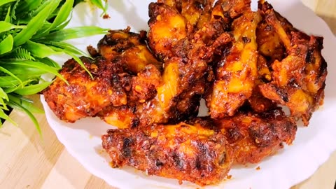 GRILLED CHICKEN WINGS! CHICKEN WINGS FRY! HEALTHY GRILLED CHICKEN