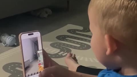 Toddler Laughs At Own Tumble