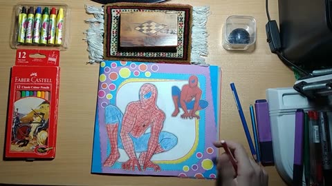 How to paint Spider man be ready | Painting With Sina