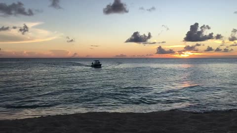 Maho Beach sunset 🌅 view