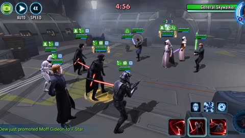 SWGOH - SLKR vs Jedi Master Luke - squad arena