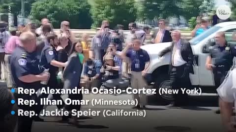 Ocasio-Cortez, & 35 Dems arrested during abortion rights protest