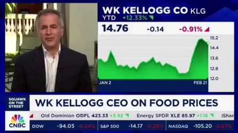 Il CEO di Kelloggs dice agli americani di mangiare cereali per cena