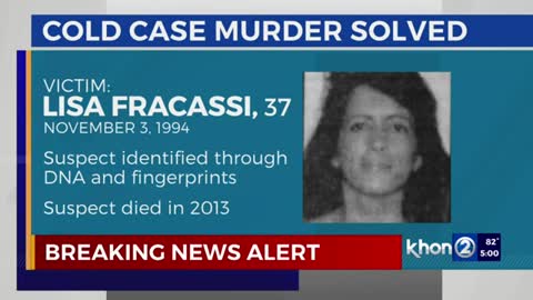 Honolulu cold case murder mystery solved