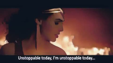 SIA Unstoppable Lyryics video tribute to Sia Wonder Woman || AI VERSION [FULLY CARTOONST STYLE]