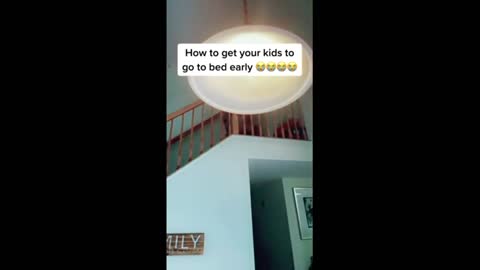 Dad's hilarious method to get son to go to bed in seconds